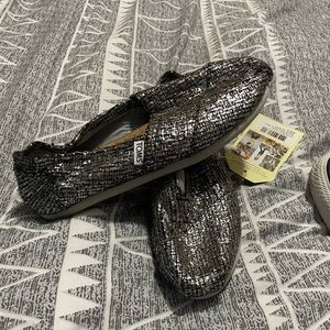 TOMS “glitter” shoe